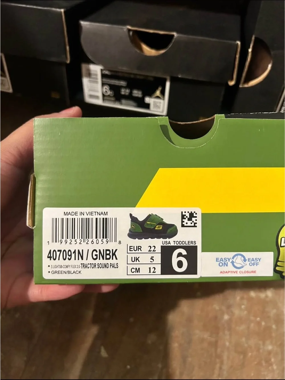 Toddler Skechers John Deere Green Tractor Light-Up Shoes